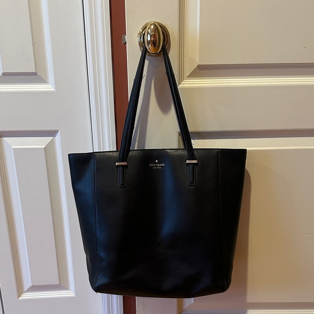 Kate Spade Classic Black Leather Tote